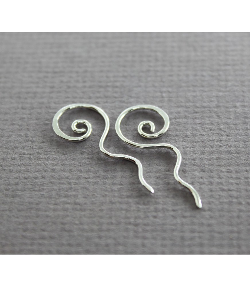 Minimalist Spiral Earrings