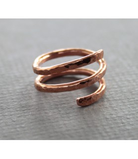 Copper Half Round Rings - 14g 21/128 - perfect for spiral